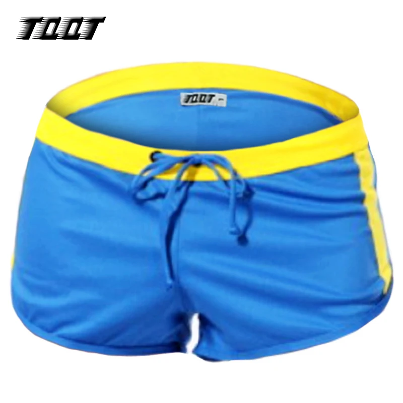 TQQT men shorts fashion casual loose shorts patchwrok low waist boxer