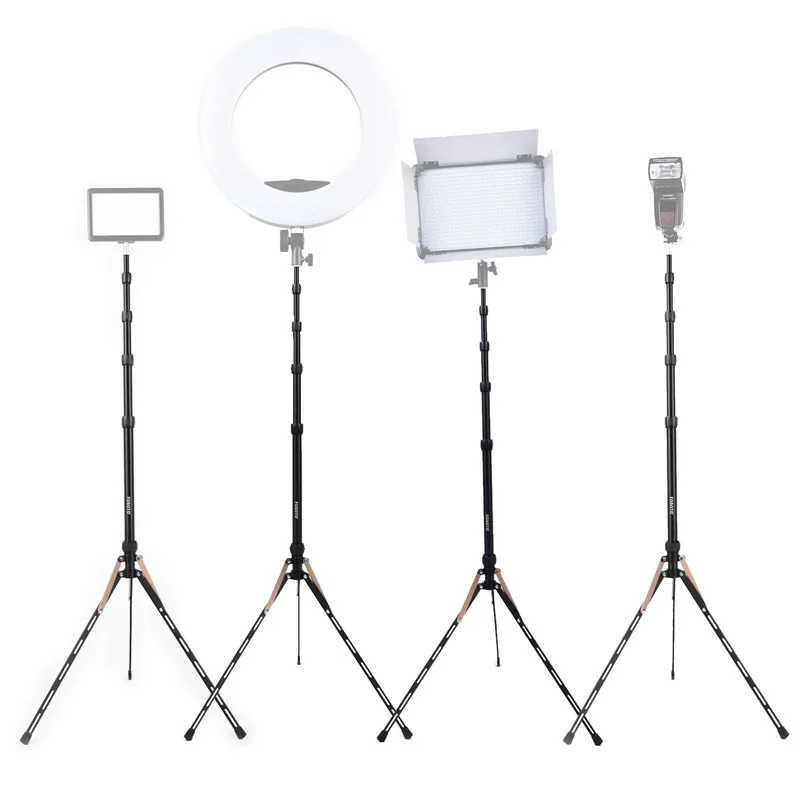  Fosoto FT-190B Gold Led Light Tripod Stand Bag Head Softbox 2m For Photo Studio Photographic Lighti