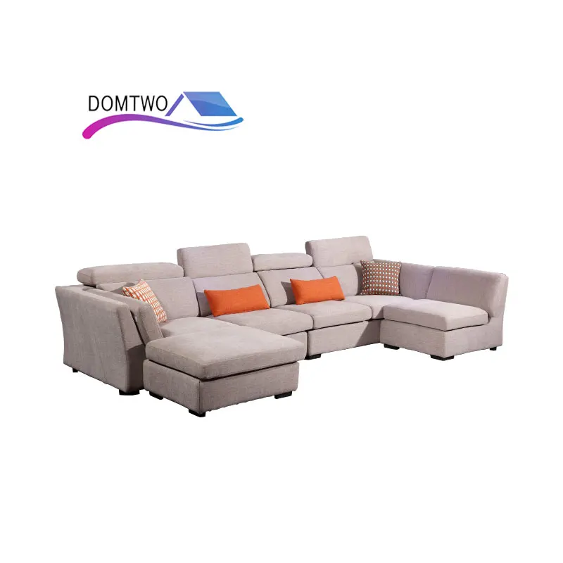 living room Furniture Corner House type cotton Down sofa