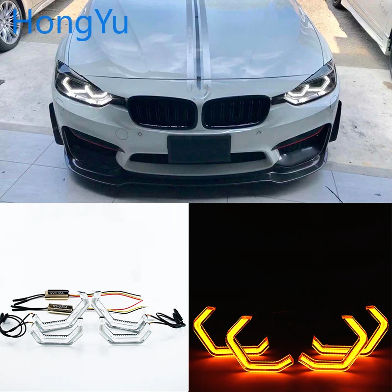 

for 2014-up BMW F34 3 Series GT car styling Switchback Concept M4 Iconic Style LED Crystal Angel Angel Eye Kit Eyes Kits