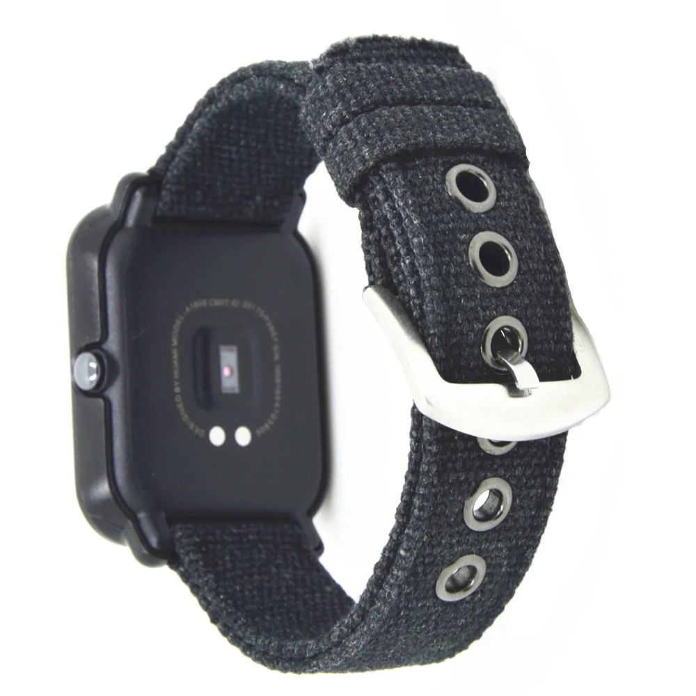 Модный тканый нейлоновый ремешок для наручных часов для Xiaomi Huami Amazfit Bip BIT PACE Lite Youth Watch Band спортивный ремень