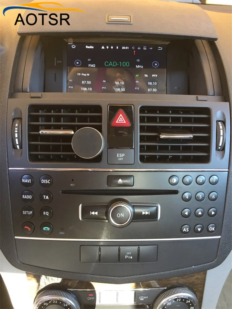 Android 8,0 автомобильный DVD плеер с gps-навигатором для MERCEDES BENZ C Class C200 C180 W204 2007-2011 автомобиль радио стерео головное устройство 4 Гб+ 32 ГБ Octa Core