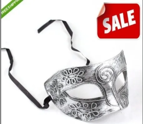 

Party hero mask Antique Roman Greek Fighter Men Mask Venetian Christmas Party Masquerade Halloween Costume prop Half Masks Veil