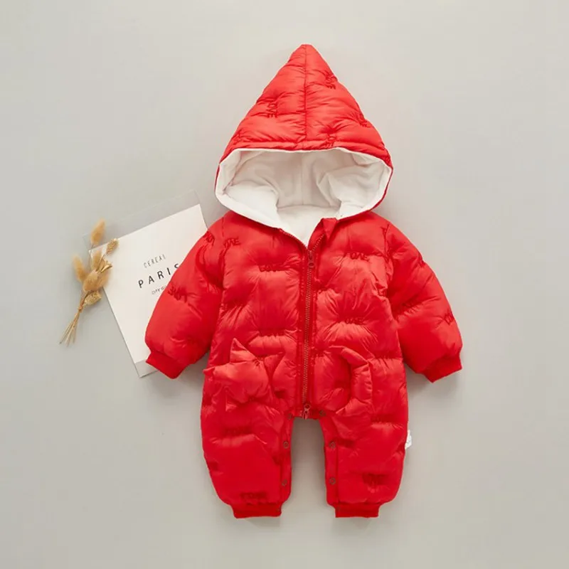 CROAL CHERIE Winter Baby Girl Clothes Boy Clothing Light Cotton Velvet Coats Jumpsuits Kids Snowsuit Snow Wear Warm Romper  (8)