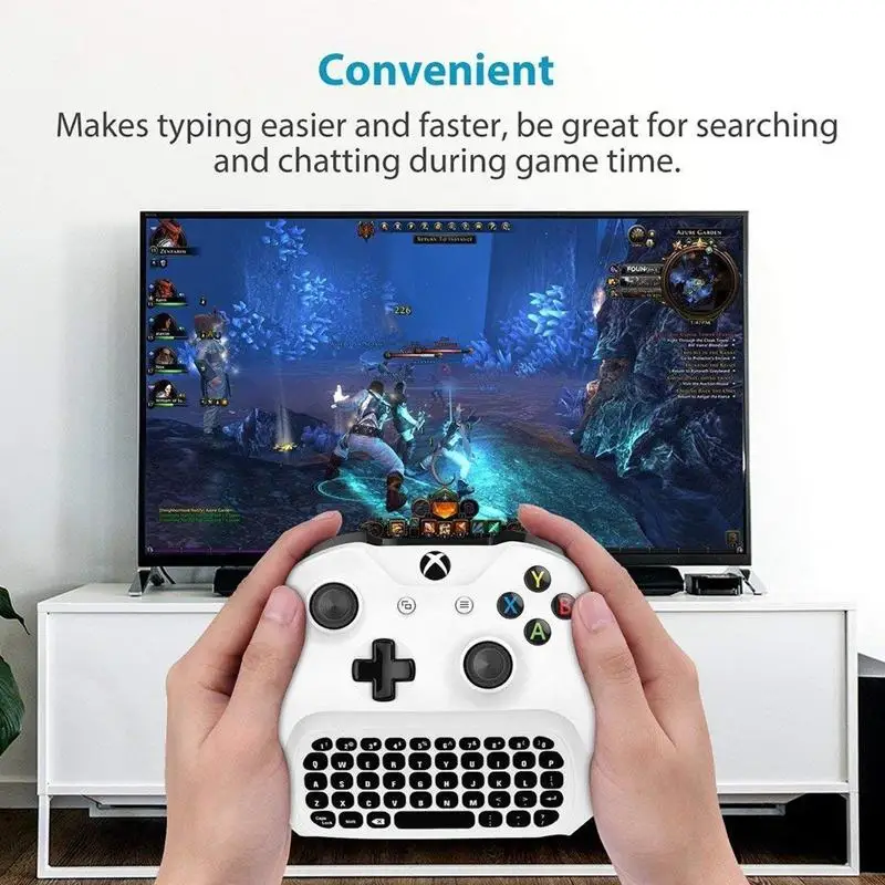 FULL-для Xbox One S Chatpad мини игровая клавиатура беспроводной чат клавиатура для сообщений с аудио/разъем для гарнитуры для Xbox One Elite& Sli