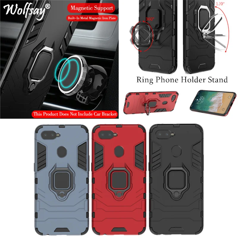 Phone Holder Finger Ring For Oppo F9 Case Magnet Armor Fashion Cover on the For Oppo F9 Phone Case Oppo F9/F9 Pro Case Cover 6.3