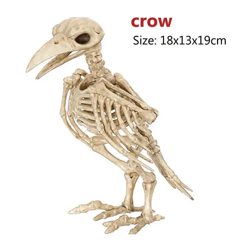 Cosplay&ware Halloween Decoration Bone Animals Skeleton Ornaments Batspiderdragonbird Bones Hallowmas Horror Party -Cosplayware Store