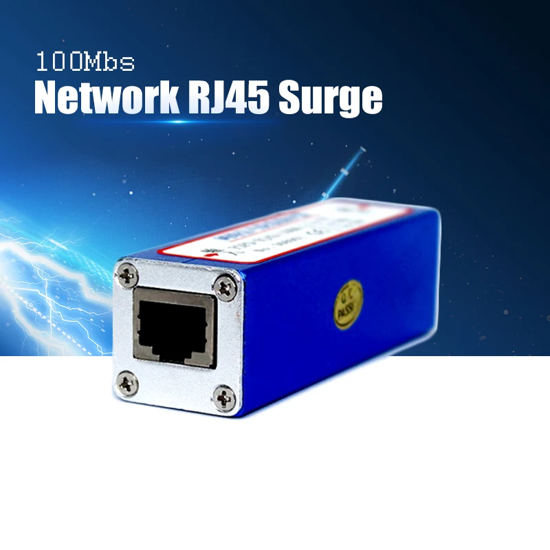 

YiiSPO Network RJ45 Surge Protector Thunder, power surger protection, Lightning Arrester for 100Mbs Ethernet/IP camera