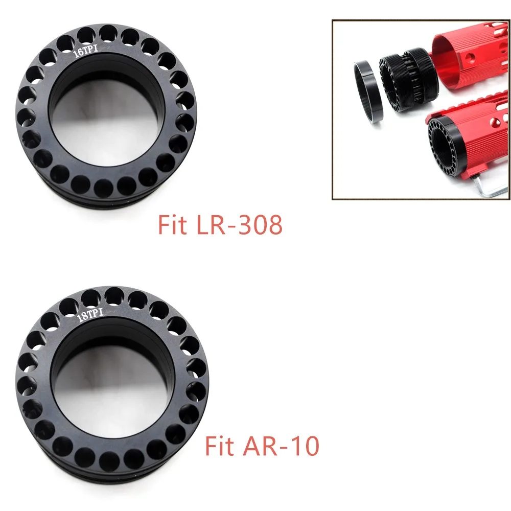 

.308 Tactical Standard 16TPI / 18TPI Aluminum Barrel Nut Fit LR-308/ AR10 Hunting Accessory
