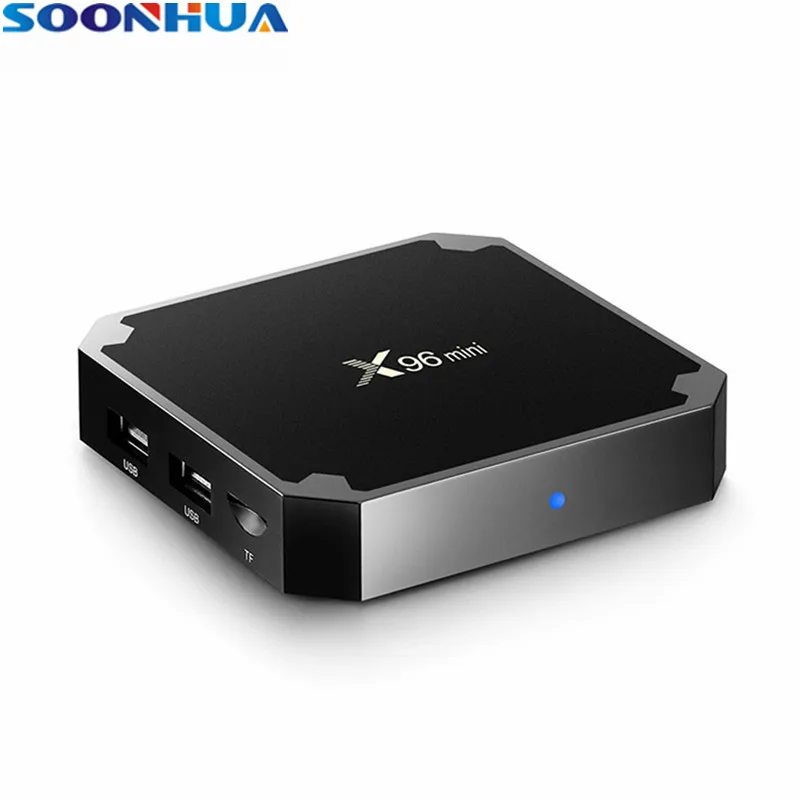 

SOONHUA X96MINI OS Android 7.1.2 Set Top Box Support HDMI HDD U TF Card 2GB RAM 16GB ROM Quad Core WIFI 4K 2K HD Smart TV Box