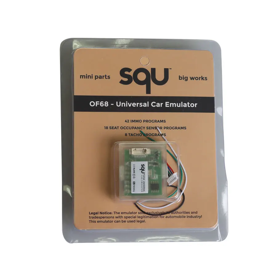 SQU OF68 Универсальный Автомобильный эмулятор SQU OF68 автомобильный эмулятор сброс сигнала Immo программы место ESL диагностический датчик заполнения сидений инструмент