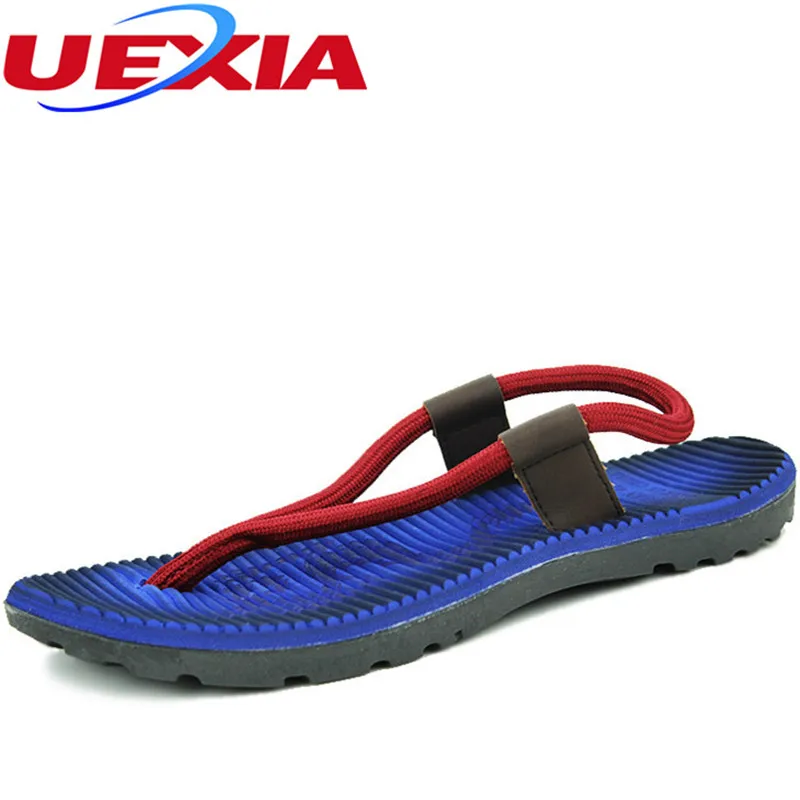comprar Verão Personalizado Meninos Frescos Casual Flip Flop T Cinta Praia Low Flats Sandálias Sapatos Masculinos Não slip Slipper Des Sandalias Hombre