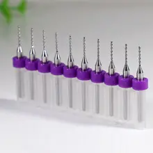 0,8 мм 0,7 мм 1,2 мм 0,3 мм-2,2 мм твердосплавное сверло, PCB мини-сверлильный набор с ЧПУ, 10 шт. Деревообрабатывающие инструменты, фрезерный станок с ЧПУ из сплава