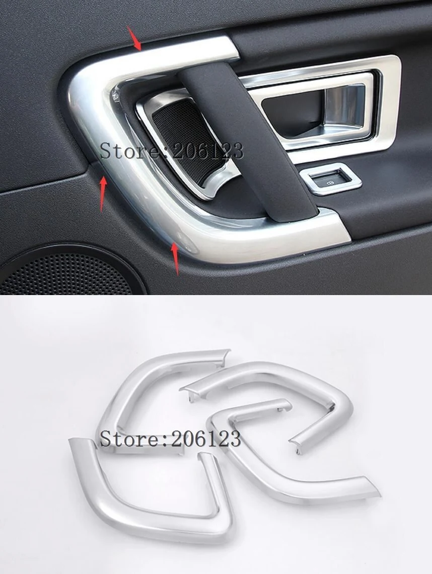 For Land rover Discovery Sport Car Styling 2015 2017 ABS Matte Chrome Interior Door Handle Trims