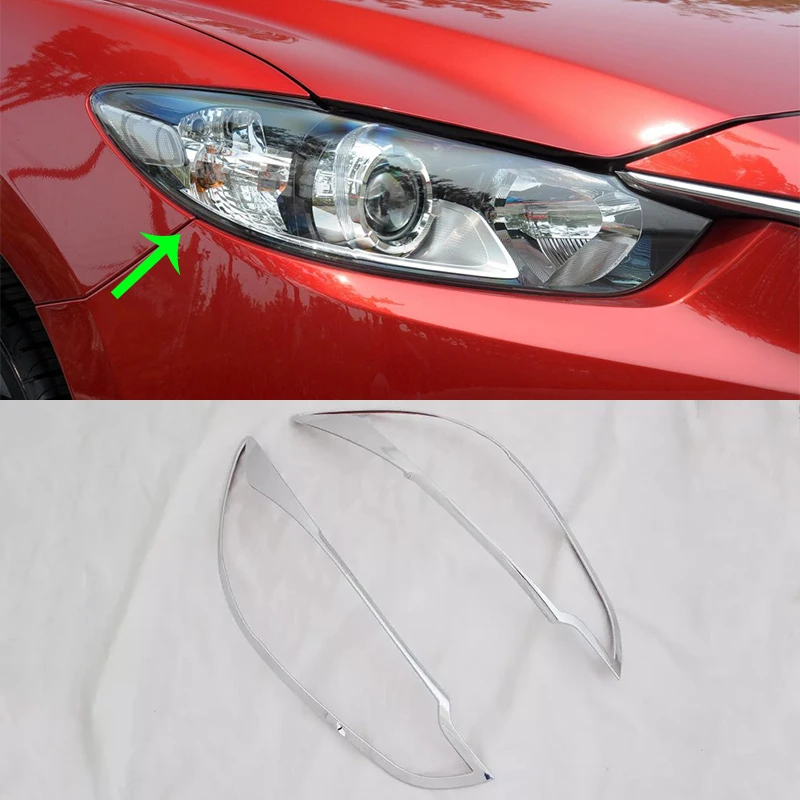 OUBOLUN ABS car accessories Car body kits headlight cover 2pcs For 2014