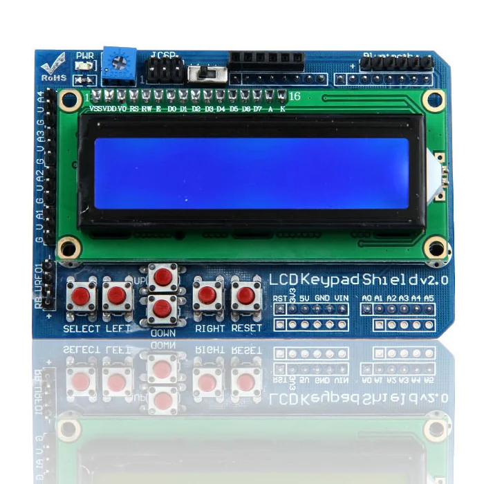 

LCD Keypad Shield 1602 Module Display blue screen For 3d printer object Arduino ATMEGA328 ATMEGA2560 raspberry pi UNO