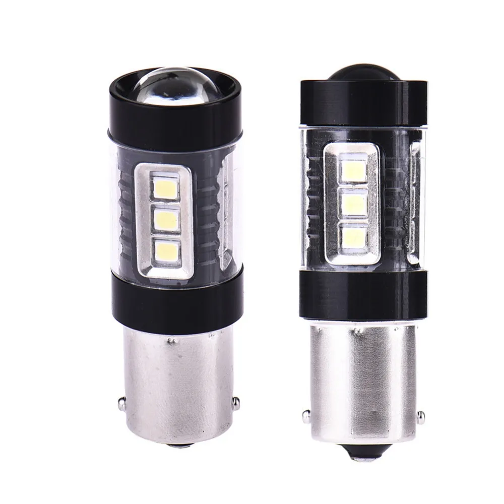 

2X80W 1156/12498/p21W S25 BA15S LED Fog Lamp 16SMD 6000K DRL Bulbs Car Signal Reverse Light White Light