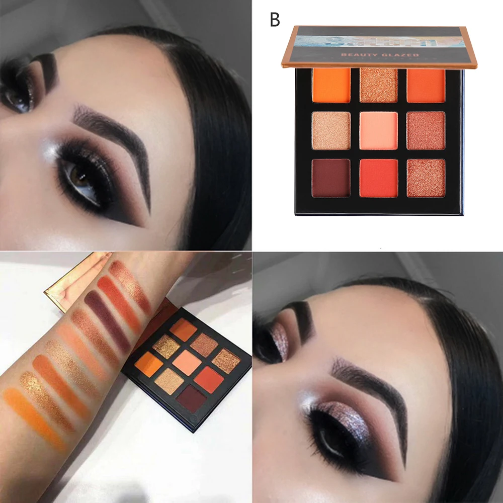 Beauty Glazed 9 оттенков тени для век с высоким пигментом палитра макияжа блестящие