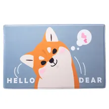 Домашние толстые фланелевые полоски для спальни ванной двери водопоглощение ванной Противоскользящие коврики мультяшный коврик