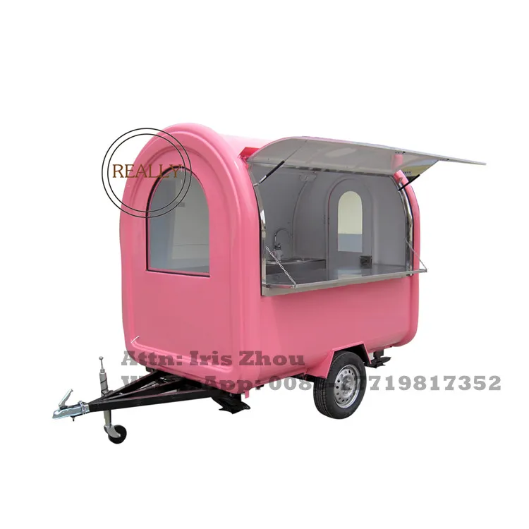 US $1.960.00 Multiple Colour Food Trailer Mobile kitchen Food Truck Ice Cream Hot Dog Coffee Cart for Sale Can be Customized