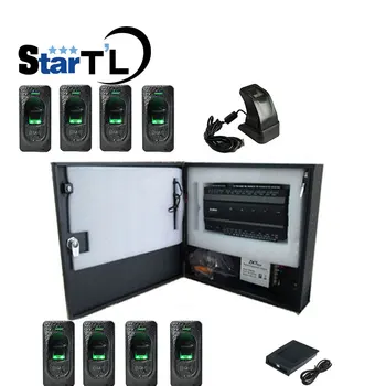 

Inbio460 fingeprint door Rfid card access control panel Four Door Access Access+8 Piece FR1200 fingerprint Reader+zk4500 Scanner