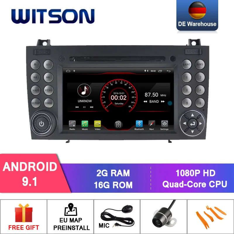 

WITSON Android 9.1 car gps dvd for BENZ LK200/SLK280 SLK350/SLK car audio 2GB RAM 16GB FLASH+DAB+OBD+TPMS+DVR+Wifi/3G/4G support