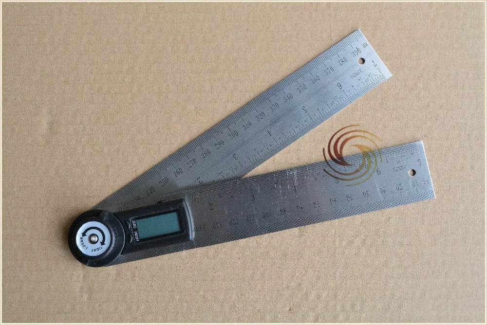  stainless steel electronic angle ruler protractor 360 degree 200mm angle finder carpenter # 2 IN 1 