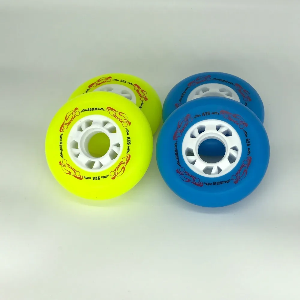 

4 Pcs Quality 92A Inline Roller Skate Wheel 72mm 76mm 80mm Sliding Roller Skating Rodas For Wave Board Caster Board Street Surf