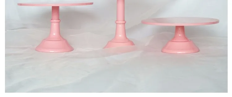 12 дюймов высокие ноги карамельный Торт Стенд Розовый Baby Shower торт появляется Таблица украшая инструменты десерт моноблок вечерние поставщика