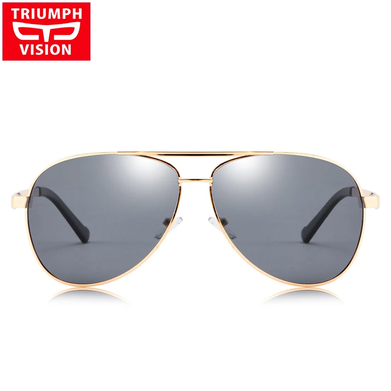 Мужские солнцезащитные очки TRIUMPH VISION, Классический фирменный дизайн, Lunette Polaroid, солнцезащитные очки для мужчин, высокое качество, металлические очки