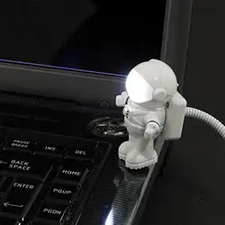 Творческий астронавт светодиодный USB свет Регулируемая трубка для портативных ПК Тетрадь