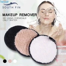 Очистка слоеного новая микрофибра колодки для удаления мягкое полотенце для очистки лица макияж прозрачная губка 3 шт. инструменты для красоты Puff#39