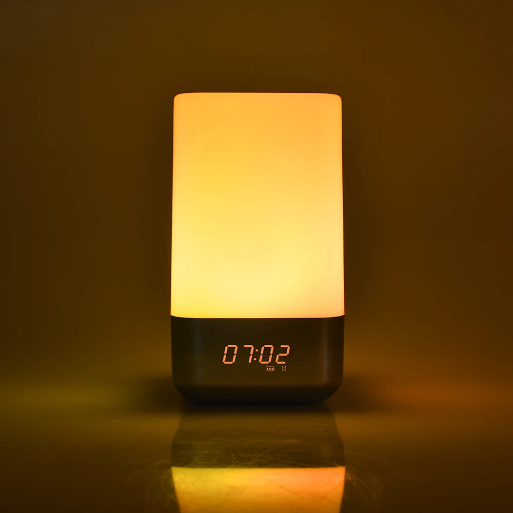 

bedside dimming LED small Digital Table Desktop alarm Multi-function alarm clock wake up night light creative home bedroom