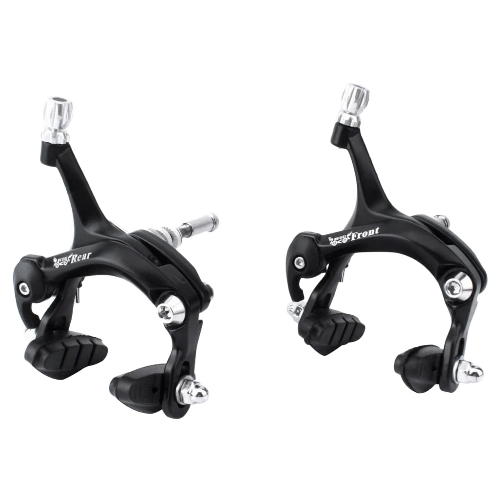 

1 Set of (Front + Rear) Bicycle Dual-Pivot Brake Caliper Road Bike Side Pull C/V Brake Calipers Cycling Replacement Accessories