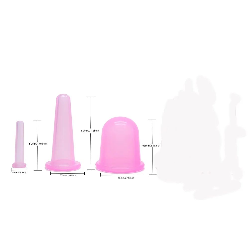 1 шт. набор силиконовых банок для массажа лица и тела|silicone massage|massage cuppingsilicon massage