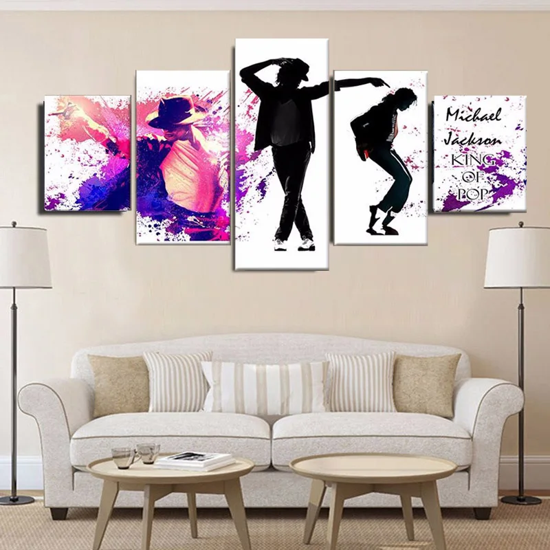 

5 pcs/set diy 5D Diamond Painting Cross Stitch Michael Jackson Full Square Diamond Embroidery Portrait Rhinestones Painting