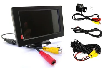 

4.3 Inch TFT LCD Car Monitor Foldable Monitor Display Reverse Camera Parking System Car Rearview Monitors NTSC PAL