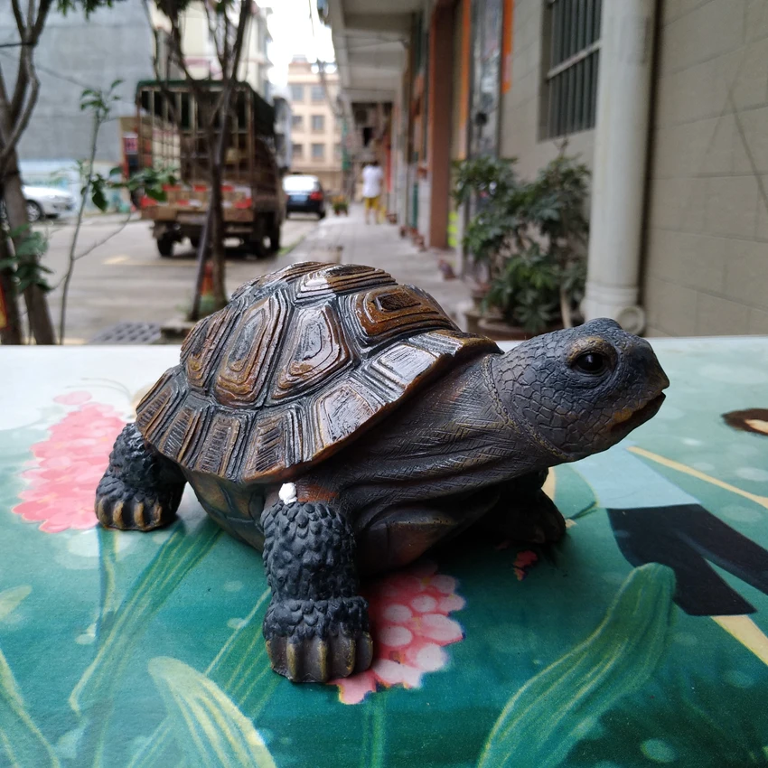 

Resin simulation turtle tortoise animal ornaments garden garden pool garden decoration home furnishings (A313)