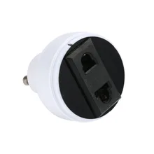 GU10 ламповый патрон, светильник, вилка США/ЕС, белый конвертер, винт, лампа, цоколь, коннектор, светильник, аксессуары