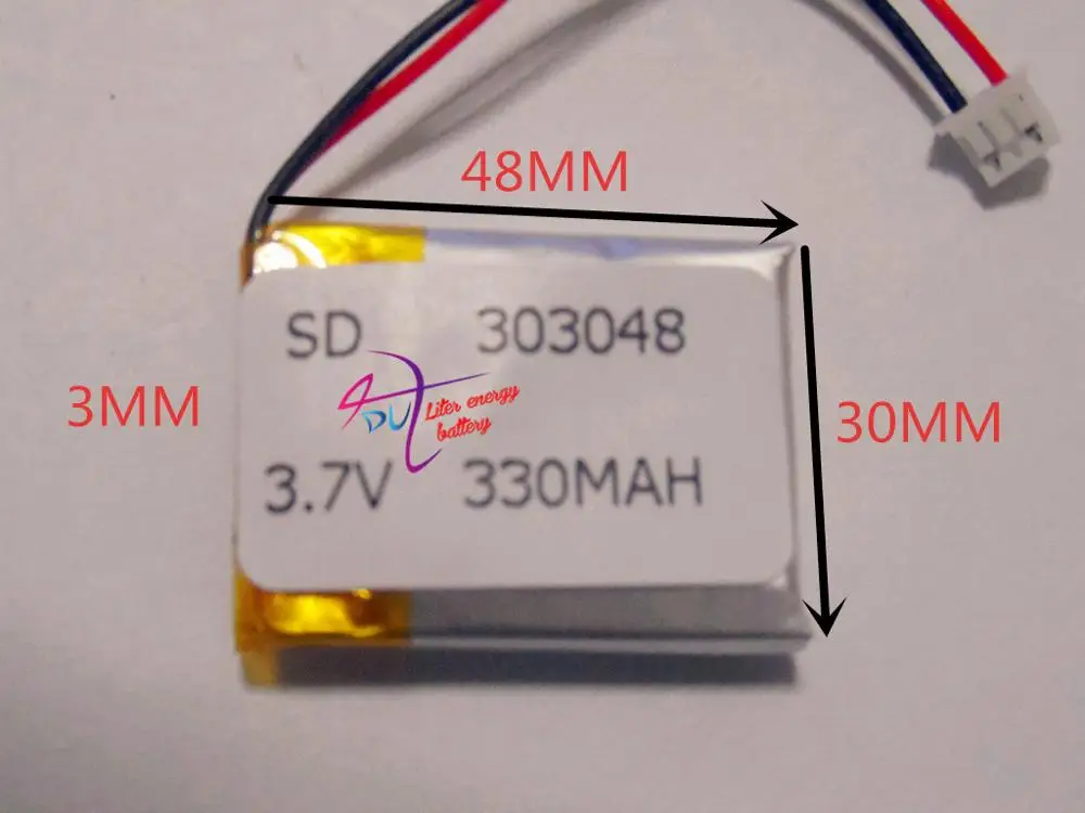 

best battery brand 303048 033048 3.7V polymer battery Battery MP3 MP4 MP5 cell battery