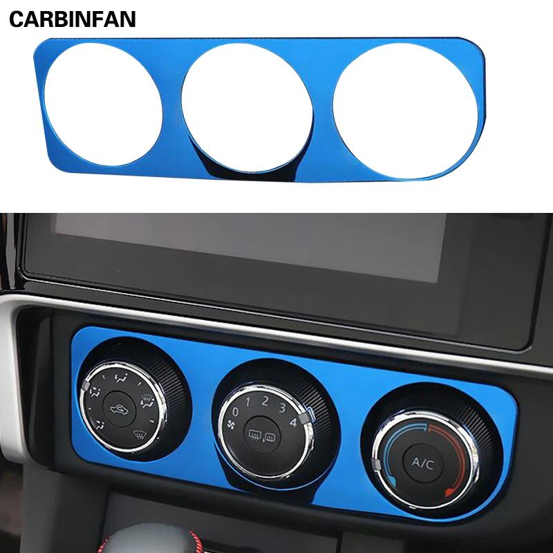 

stainless steel car air conditioner panel trims cover for toyota corolla 2017 2018 Facelift E170
