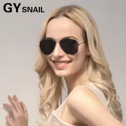 GY Classic pilot Sunglasses Мужчины Поляризовыванная Марка Модельер солнцезащитные очки для женщин очки для вождения мужские зеркало UV400 Óculos