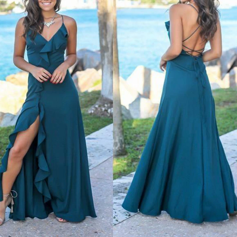 cheap-women-flowy-ruffles-split-evening-prom-dresses-2019-sexy-criss-cross-backless-long-party-gowns-bridesmaids-dresses