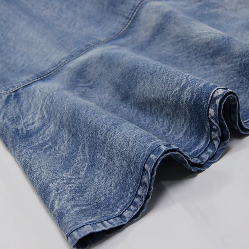 Summer Denim Dresses Women Retro Solid Color Embroidery Half Butterfly Sleeve Button Vintage Female Knee-Length Falbala Dresses Summer Denim Dresses Women Retro Solid Color Embroidery Half Butterfly Sleeve Button Vintage Female Knee-Length Falbala Dresses