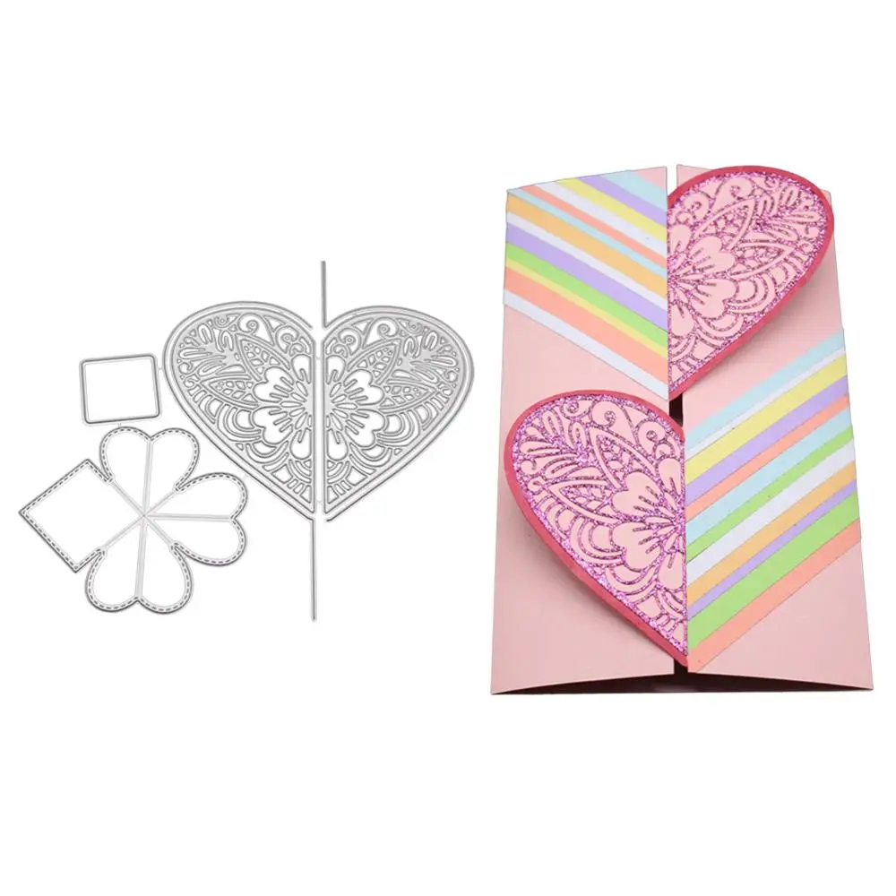 

Cutting Dies Heart Frames Metal Envelope Stencil For Diy Scrapbooking Celebrating Paper Cards Making Stamps And Dies New 2019