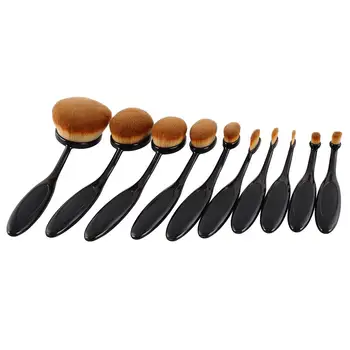 

10 PCS Brush Kit Foundation Powder Blush Eye Shadow Eyebrow Beauty Tools Beauty Makeup Set Cosmetic Foundation Make Up Brush Set