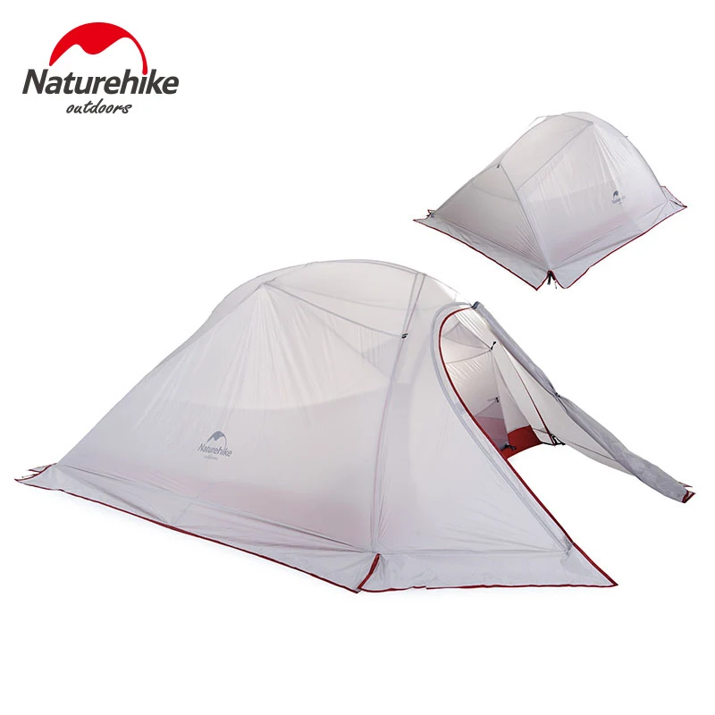Naturehike 210 T/20D силиконовая ткань сверхлегкие палатки для кемпинга 3 человек 4 сезона