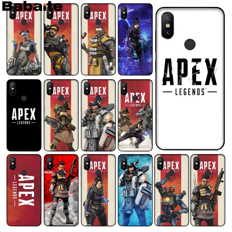 Популярный черный мягкий резиновый чехол для телефона Babaite game Apex legends из ТПУ xiaomi mi