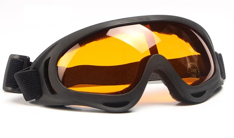 Rayseeda зимние спортивные лыжные очки Анти-туман ветрозащитный Противопыльный снег горнолыжные очки для мужчин женщин скейт глаз защита - Цвет: Оранжевый