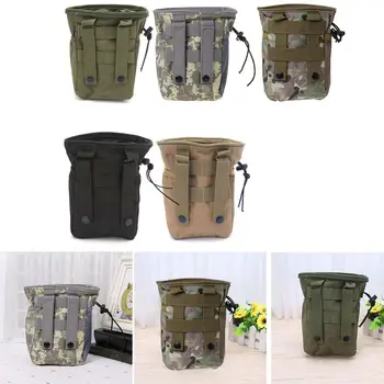 

THINKTHENDO Outdooer Utility Pouch Bag Airsoft Military Molle Belt Tactical Dump Drop Bag